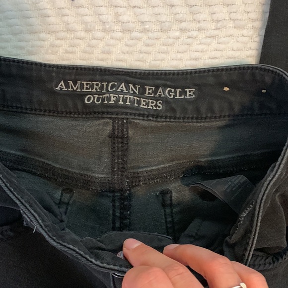 American Eagle Black Hi-Rise Jegging Super Stretch - Picture 2 of 4